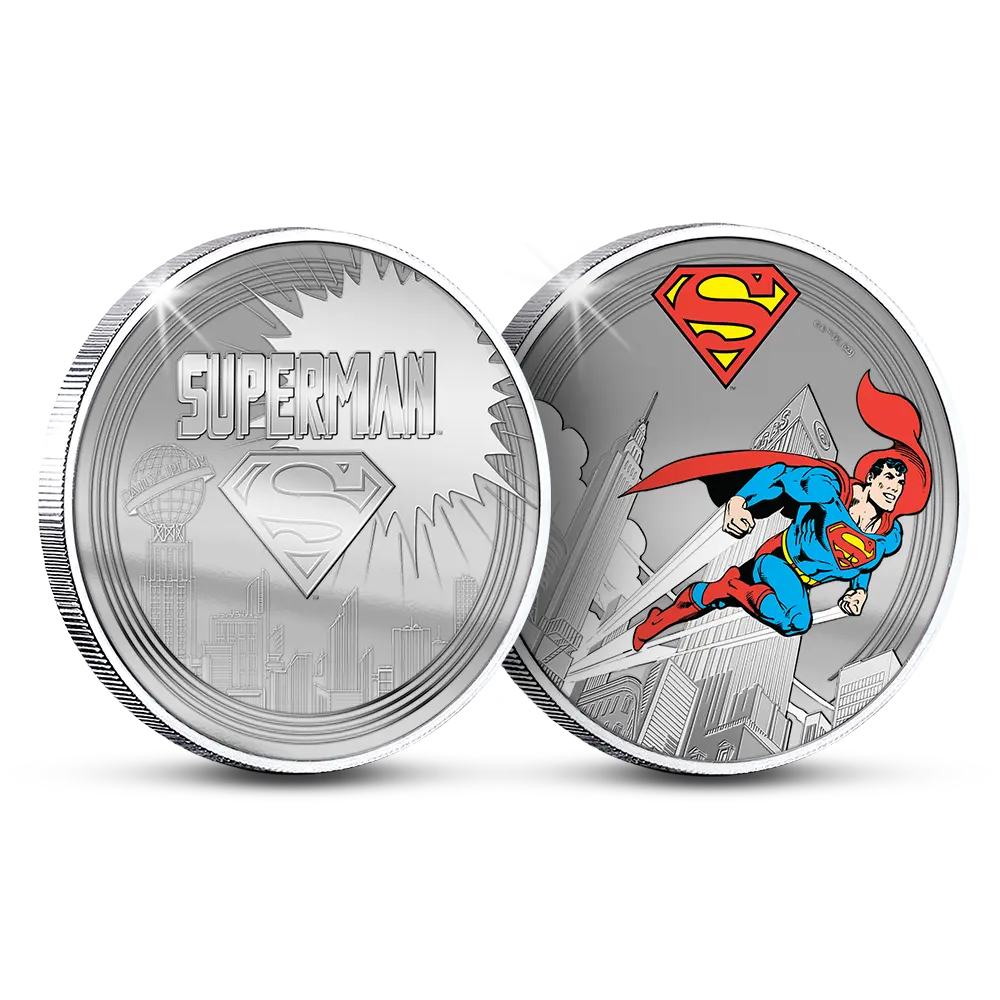De officiële “SUPERMAN Flying Through The City” Herdenkingsuitgifte