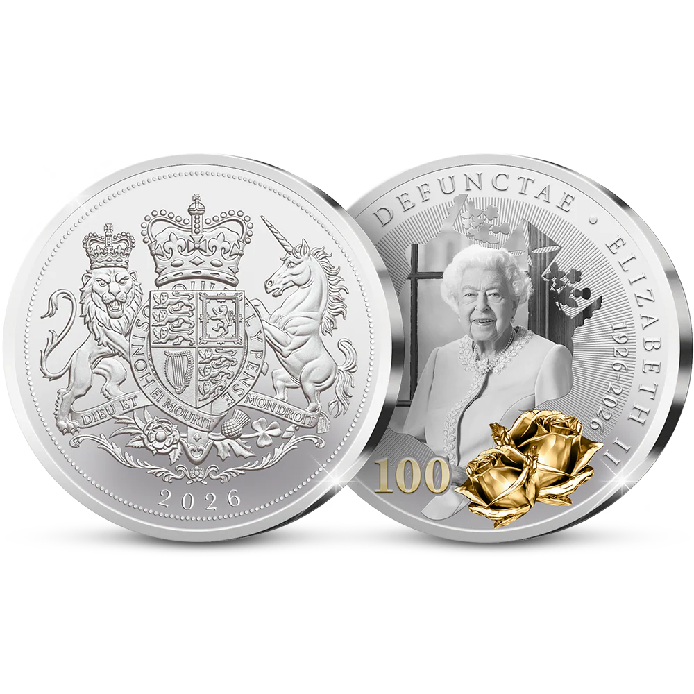 De Eerste Slag van de Engelse Herdenkingsuitgifte “Queen Elizabeth II: A Century of Majesty”