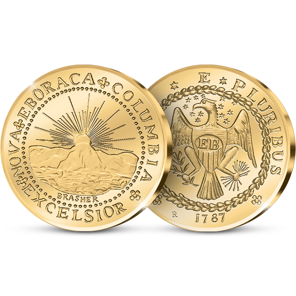 De Originele Herslag van de Amerikaanse: The Brasher-Doubloon, 1787 First US Gold Coin