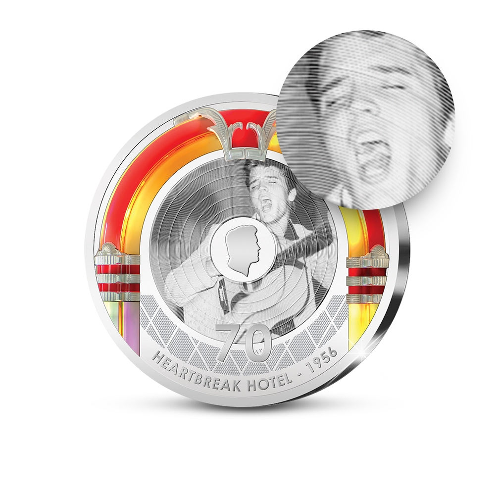 De Primeur Slag van de Amerikaanse Herdenkingsuitgifte “Elvis’ Heartbreak Hotel 70th Release Anniversary”
