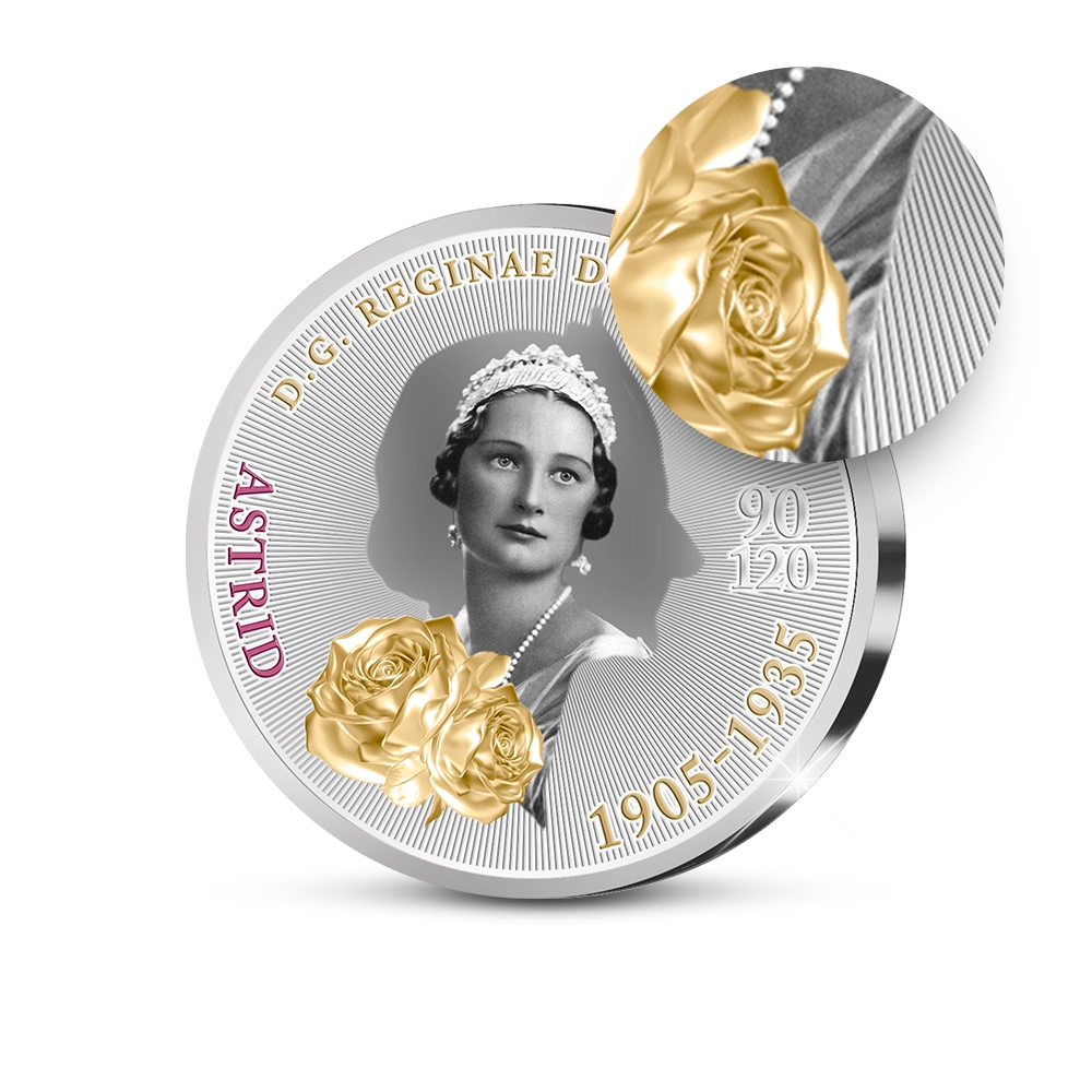 De Primeurslag van de Belgische Herdenkingsuitgifte Dubbeljubileum Koningin Astrid 1905-1935-2025