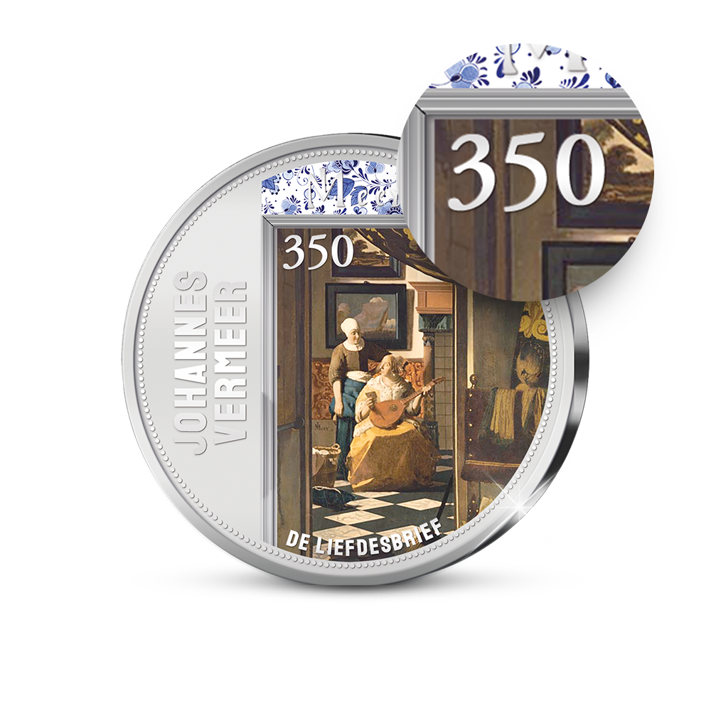 De 350 jaar Johannes Vermeer Herdenkingsuitgifte van Nederland ‘De Liefdesbrief’