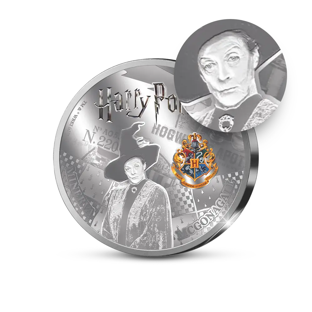De officiële herdenkingsmunt ‘Professor Minerva McGonagall’