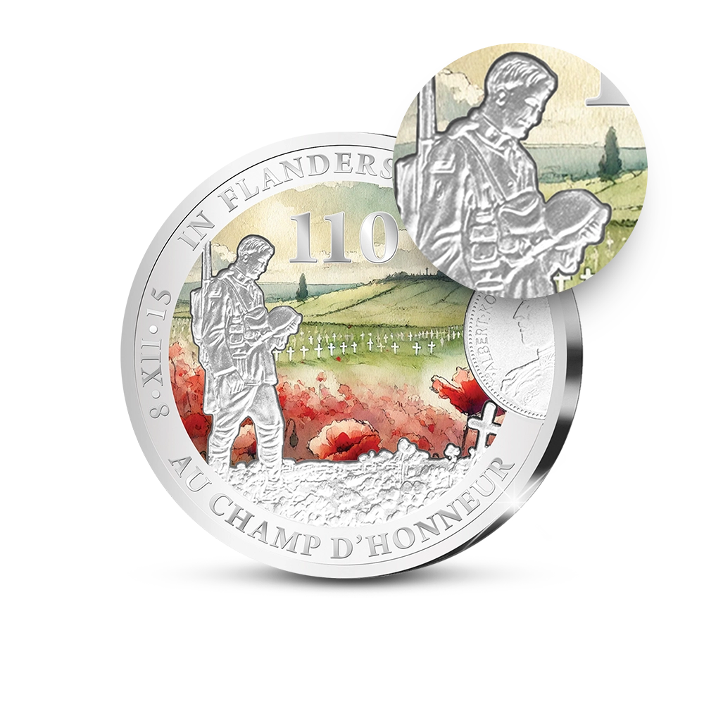 De Eerste Slag van de Belgische Herdenkingsuitgifte “In Vlaanderens Velden 110 jaar”