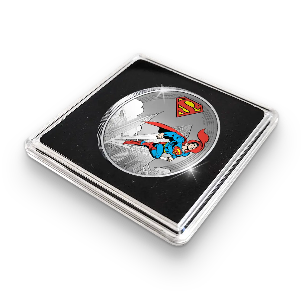 De officiële “SUPERMAN Flying Through The City” Herdenkingsuitgifte