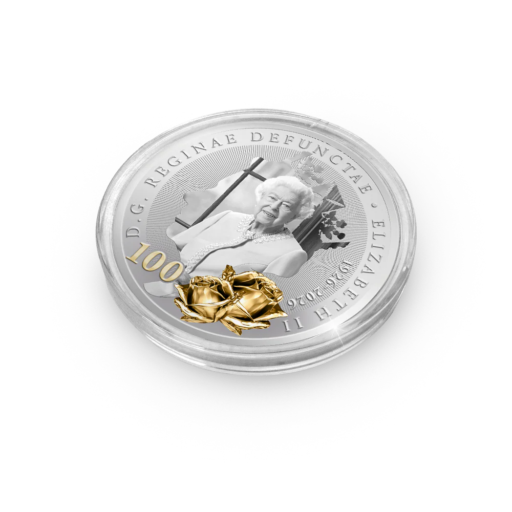 De Eerste Slag van de Engelse Herdenkingsuitgifte “Queen Elizabeth II: A Century of Majesty”