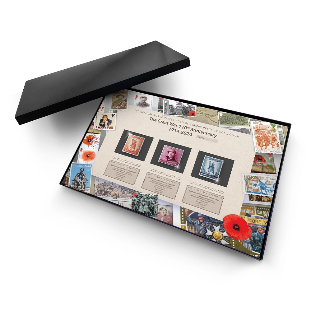 De Zeldzame Verzilverde Postzegel Prestige Collectie 110 Jaar Groote Oorlog 1914-2024