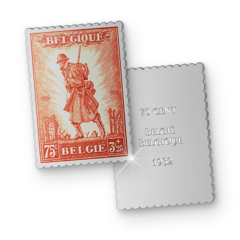 De Zeldzame Verzilverde Postzegel Prestige Collectie 110 Jaar Groote Oorlog 1914-2024