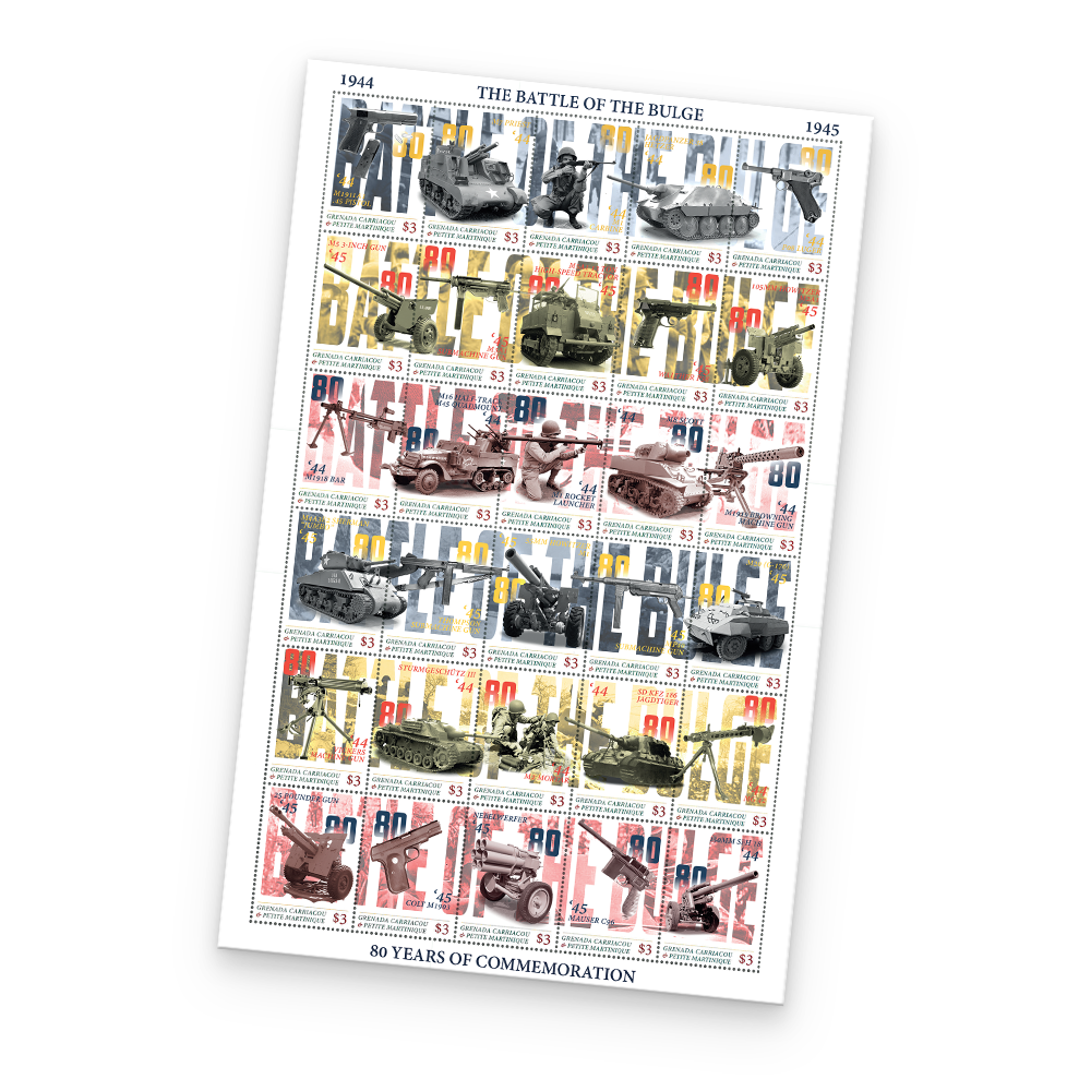 De Internationale Postzegelcollectie De Slag om de Ardennen 80 Jaar