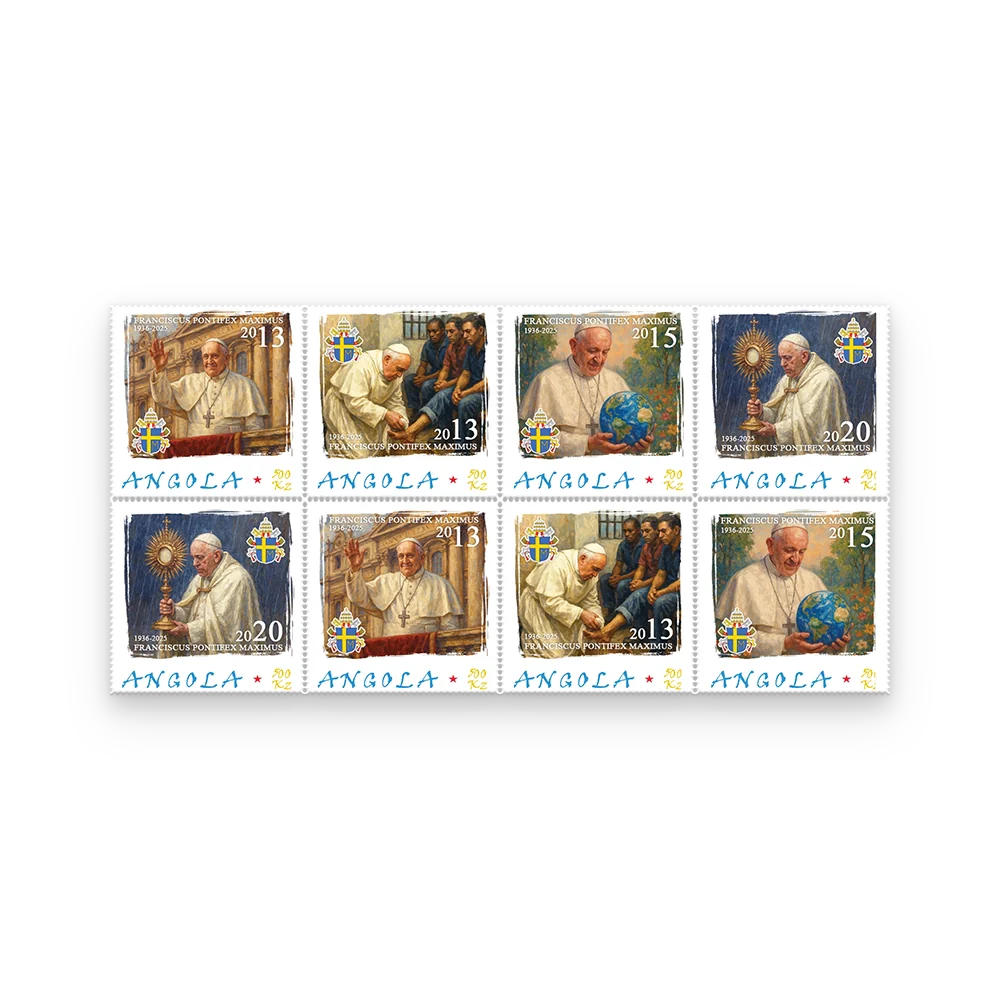 Het Paus Franciscus Herdenkingspostzegelvel
