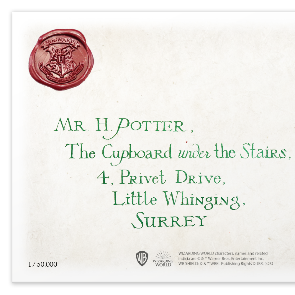 De Officiële Replica van de “Hogwarts Letter” Brief-Envelop
