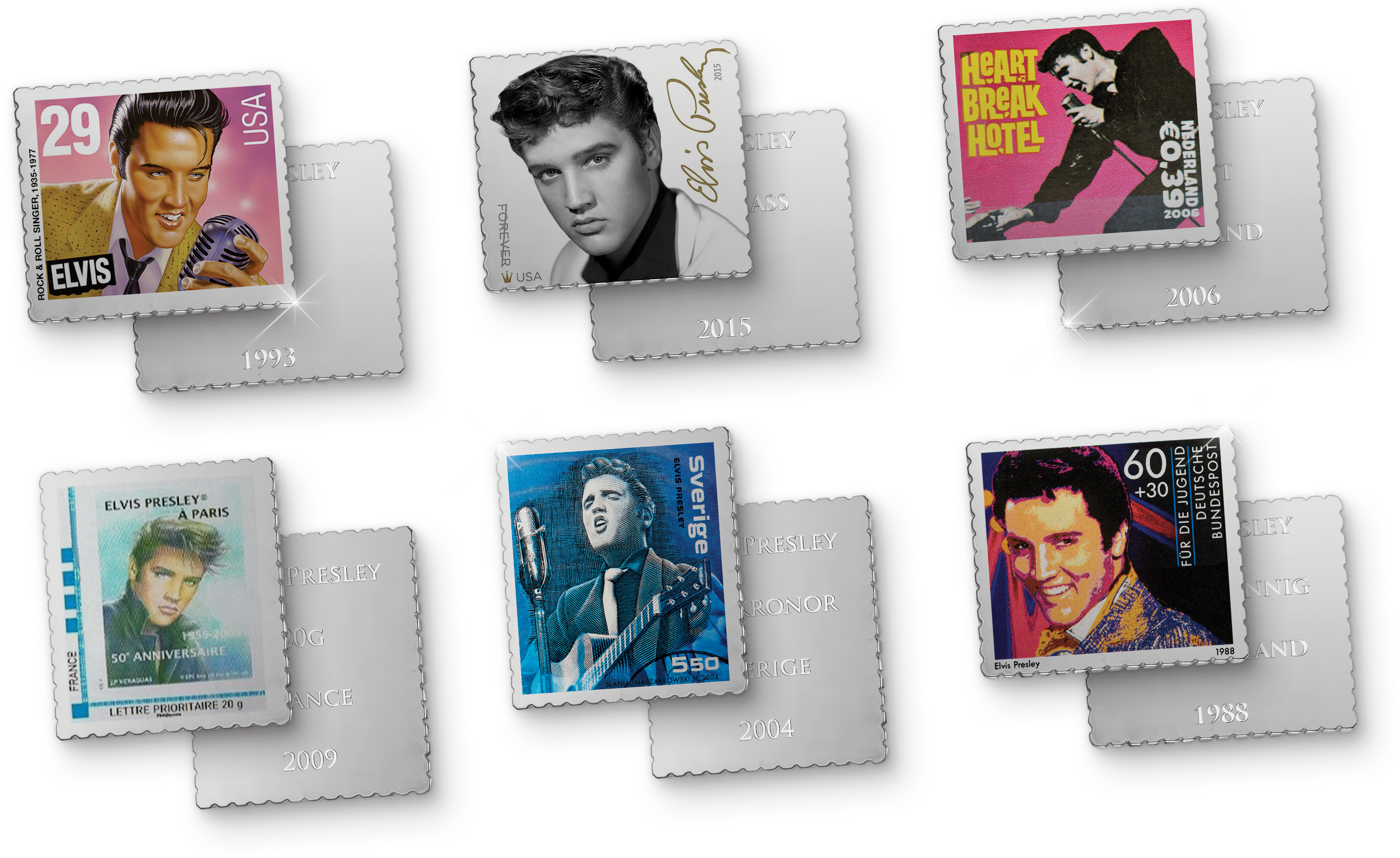 "Silverplated Postage Stamp" Collectie