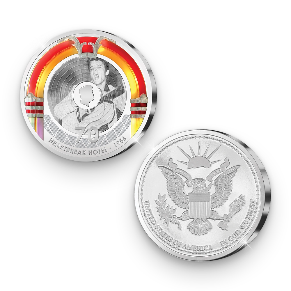 De Primeur Slag van de Amerikaanse Herdenkingsuitgifte “Elvis’ Heartbreak Hotel 70th Release Anniversary”