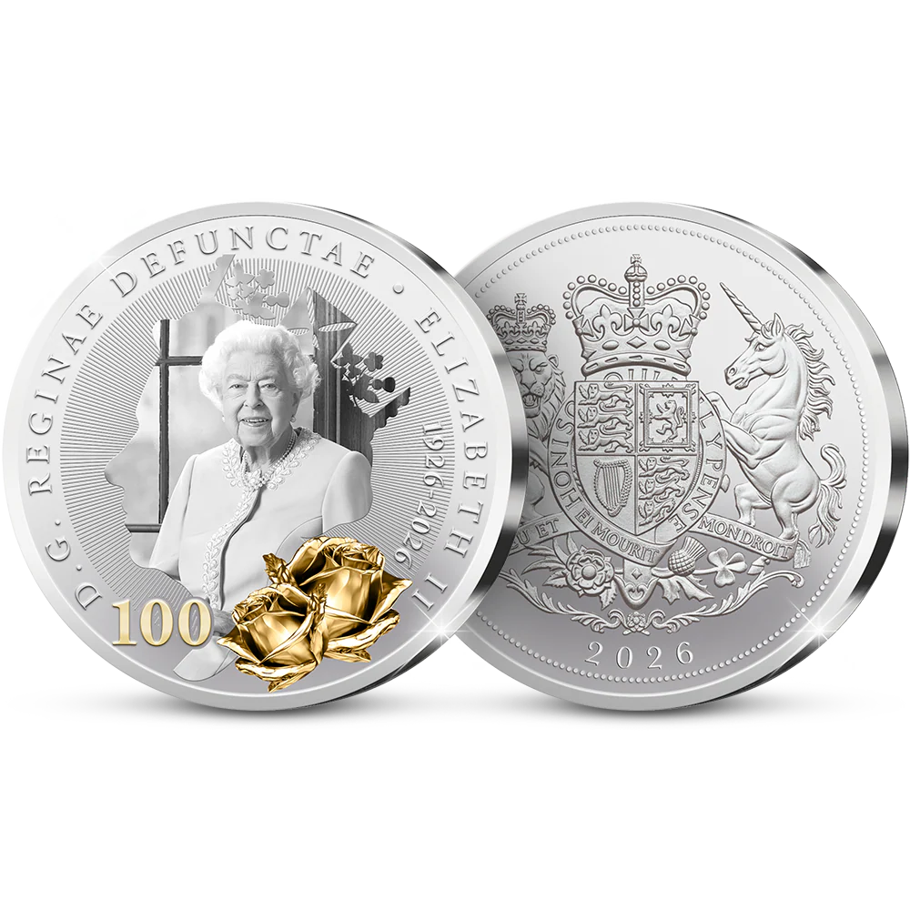 De Eerste Slag van de Engelse Herdenkingsuitgifte “Queen Elizabeth II: A Century of Majesty”