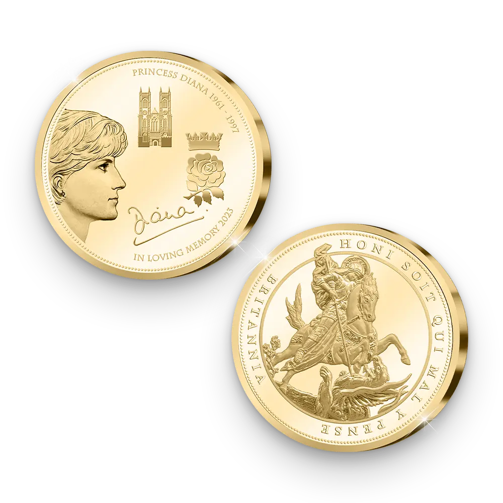 De originele “Diana, Princess of Wales” Herdenkingsuitgifte van Engeland