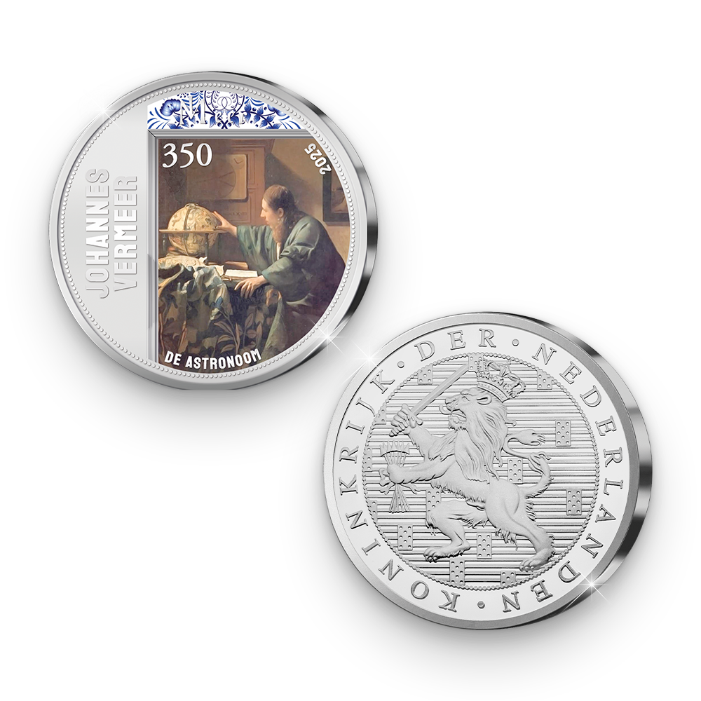 De 350 jaar Johannes Vermeer Herdenkingsuitgifte van Nederland ‘De Astronoom’