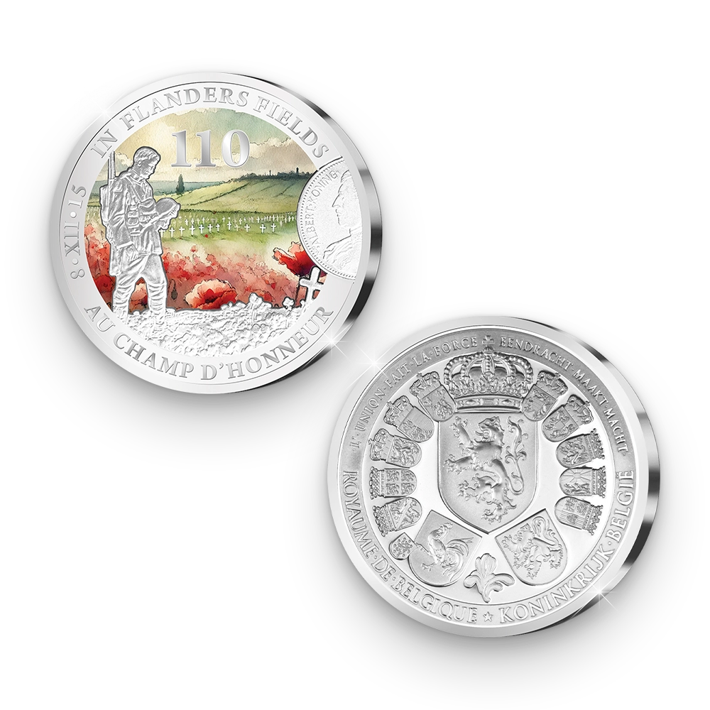 De Eerste Slag van de Belgische Herdenkingsuitgifte “In Vlaanderens Velden 110 jaar”