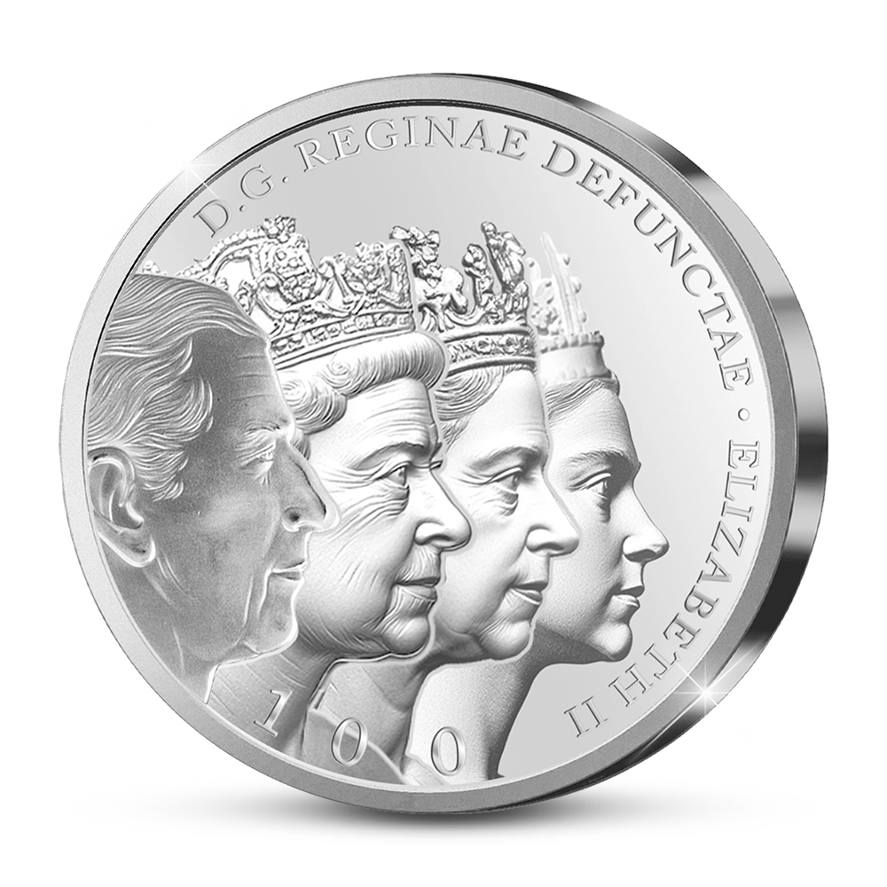 De Eerste Slag van de Engelse Herdenkingsuitgifte ‘Queen Elizabeth II: A Century of Majesty’