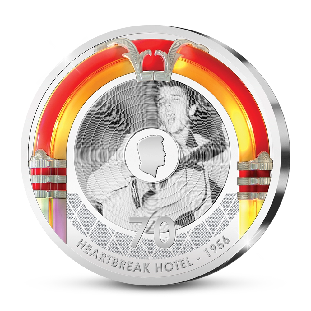 De Primeur Slag van de Amerikaanse Herdenkingsuitgifte “Elvis’ Heartbreak Hotel 70th Release Anniversary”