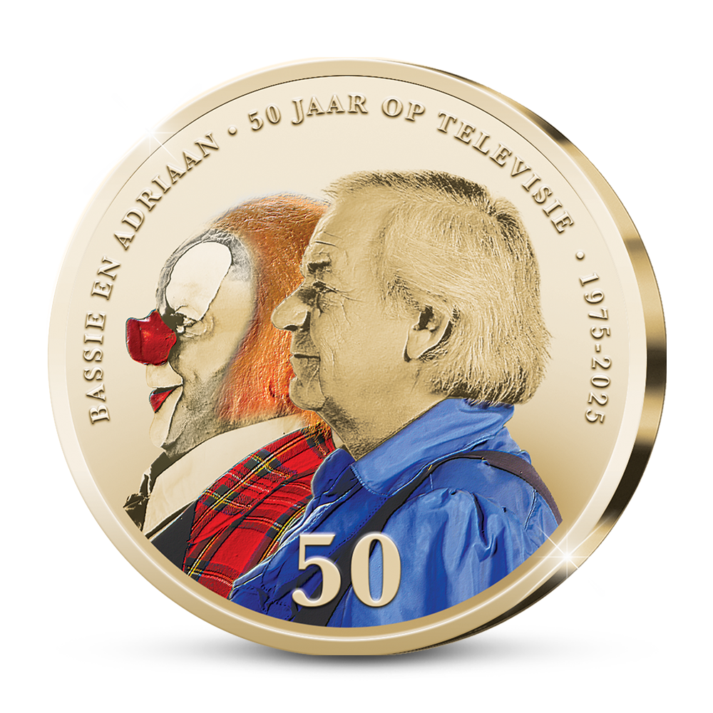 De officiële Herdenkingsuitgifte ‘Bassie & Adriaan Gouden Jubileum’