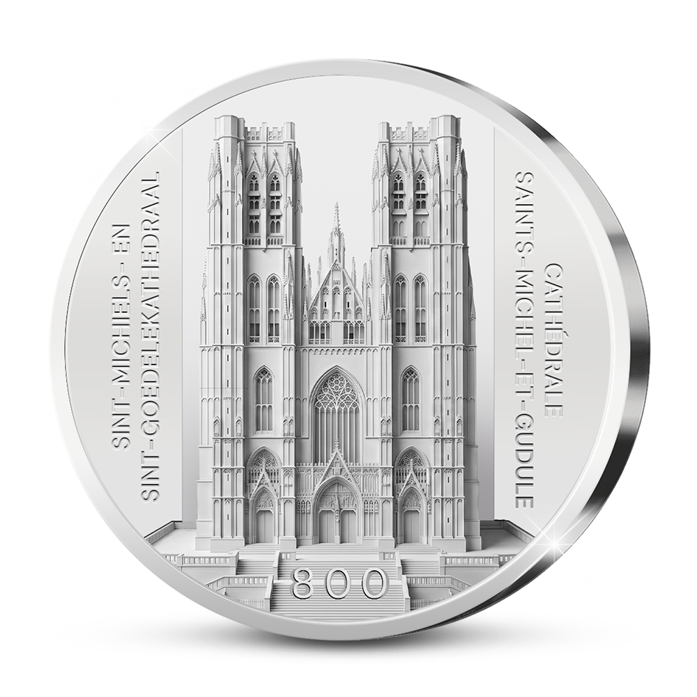 De Belgische Herdenkingsuitgifte "Sint-Michiels- en Sint-Goedelekathedraal 800 jaar"