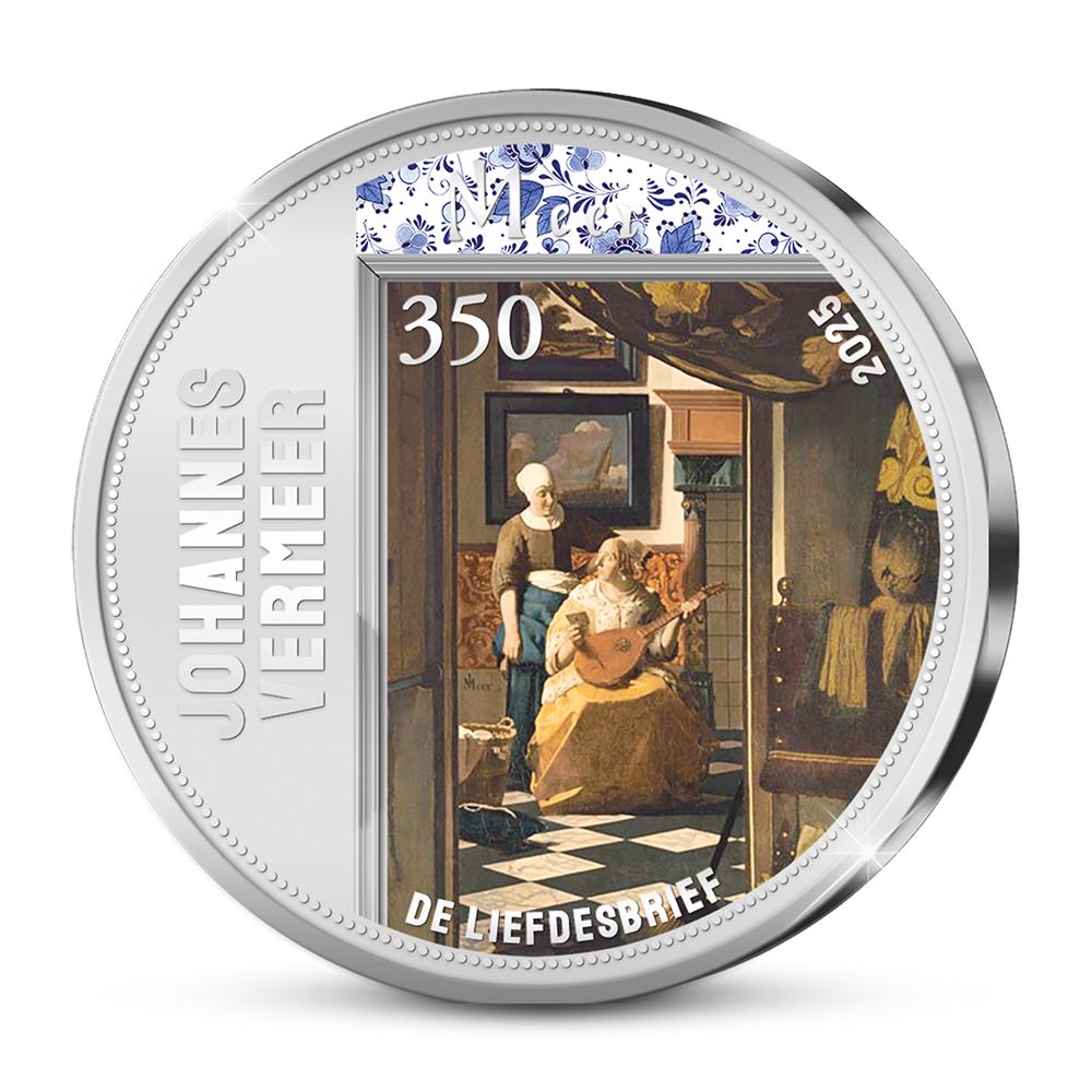 De 350 jaar Johannes Vermeer Herdenkingsuitgifte van Nederland ‘De Liefdesbrief’