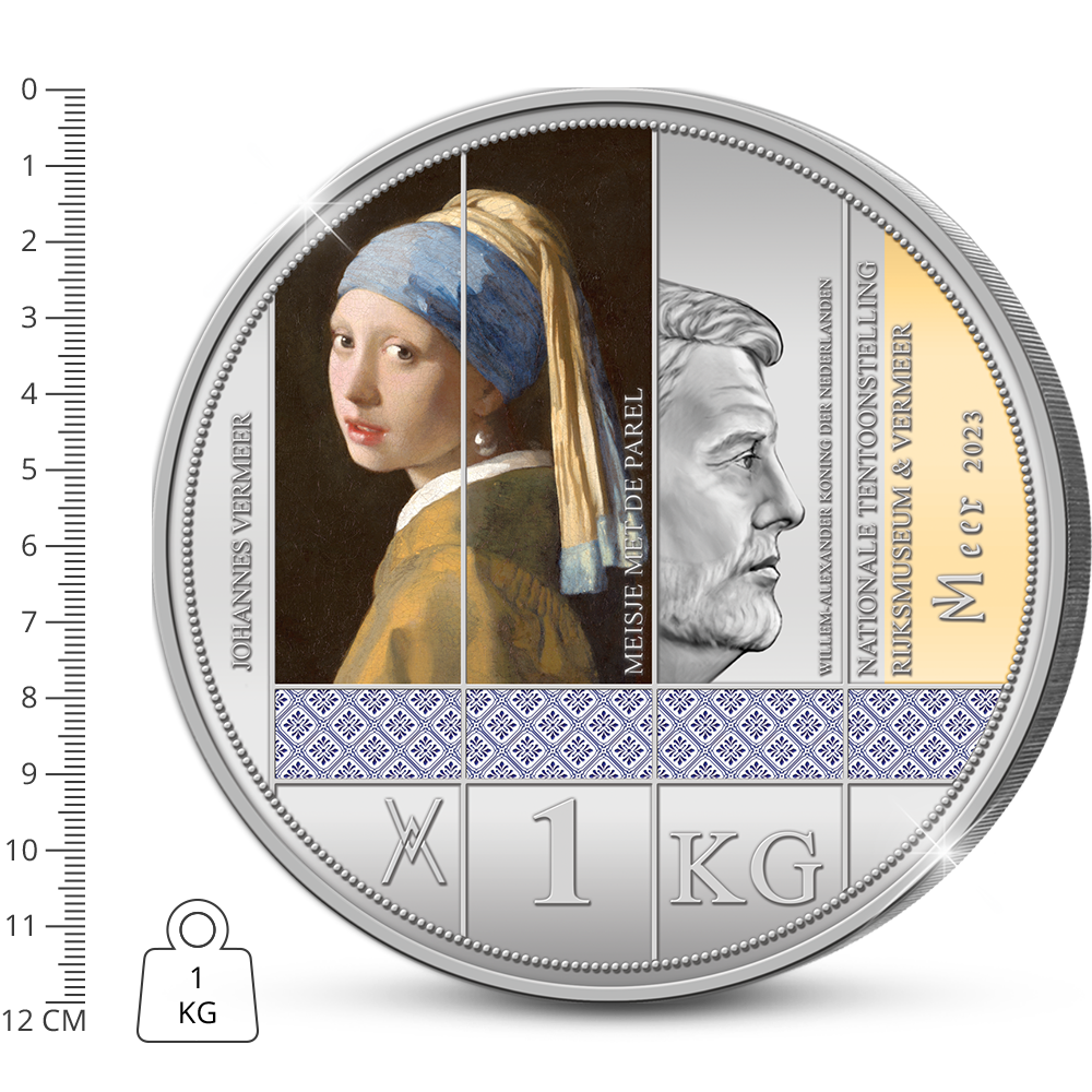 De 350 jaar Johannes Vermeer 1 Kilo Herdenkingsuitgifte ‘Meisje met de Parel’