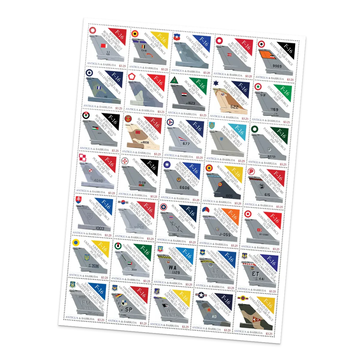 De Internationale Postzegelcollectie ‘F - 16 Fighting Falcon’ - Edel Collecties