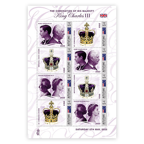 Het Officiële Postzegelvel “The Coronation of His Majesty King Charles III of the United Kingdom London Westminster Abbey, 6th May 2023”