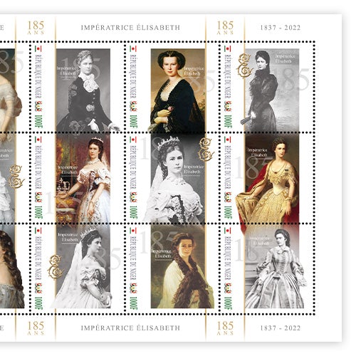Het Officiële Postzegelvel ‘Keizerin Sissi, 185 jaar in Liefdevolle Herinnering 2022