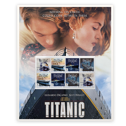 Titanic Het Officiële “Titanic” Postzegelvel t.g.v. het 25-jarig Film Jubileum