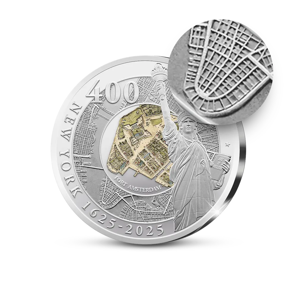 De primeurslag van de eerste Amerikaanse herdenkingsuitgifte ‘400th Anniversary of New York’