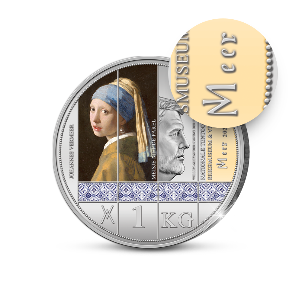 De 350 jaar Johannes Vermeer 1 Kilo Herdenkingsuitgifte ‘Meisje met de Parel’