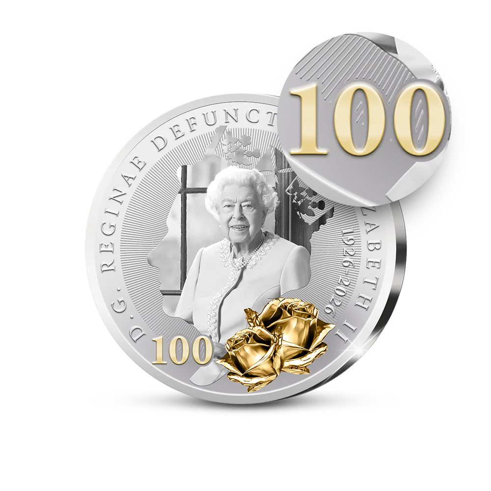 De Eerste Slag van de Engelse Herdenkingsuitgifte “Queen Elizabeth II: A Century of Majesty”