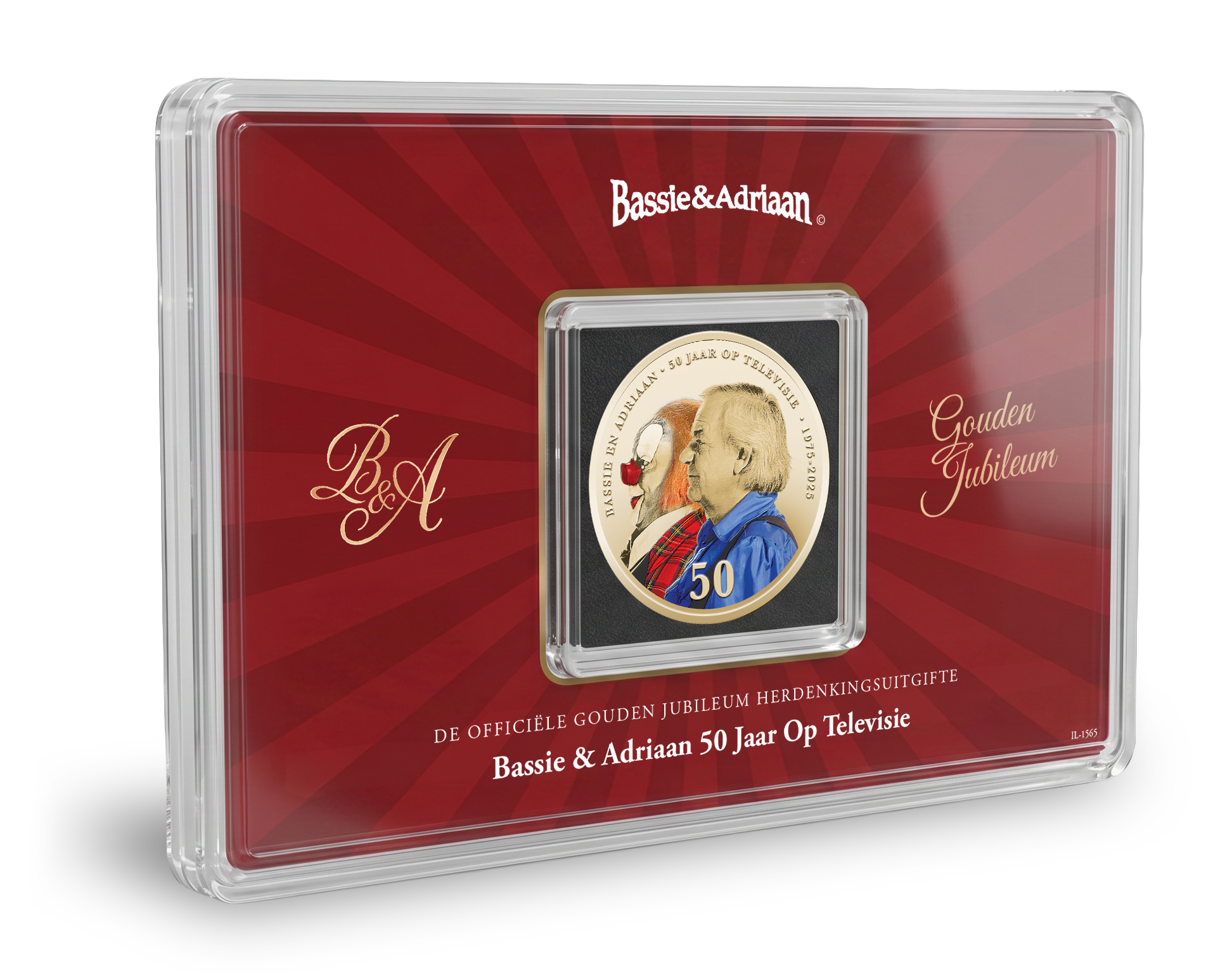 De officiële Herdenkingsuitgifte ‘Bassie & Adriaan Gouden Jubileum’