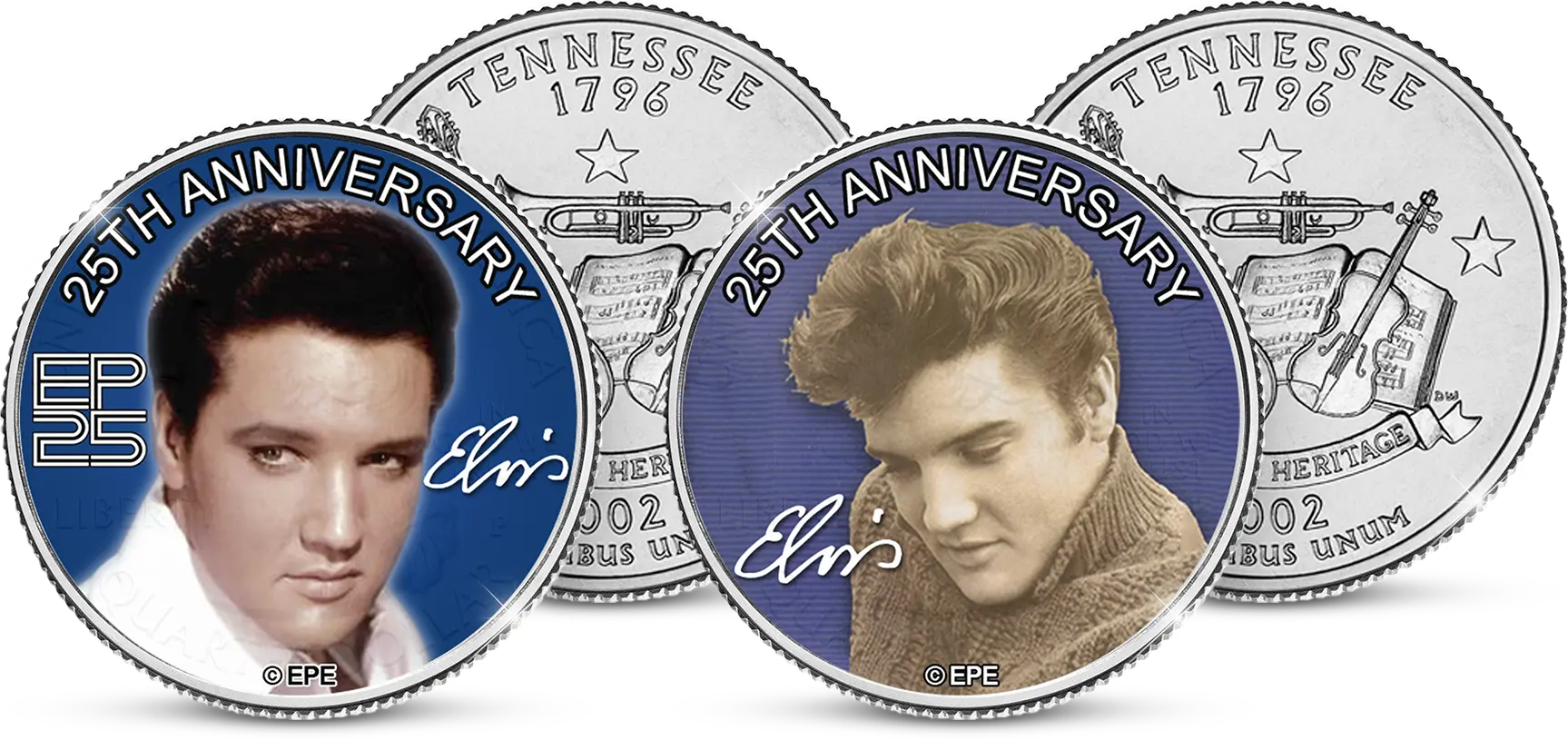 Elvis Tennessee Quarter Dollar Set van Amerika