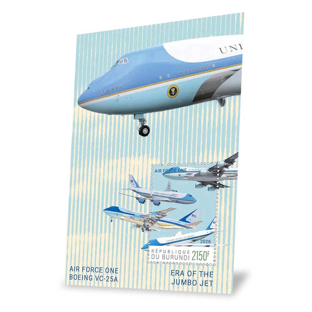 Postzegelset "Air Force One: A Presidential Legend"