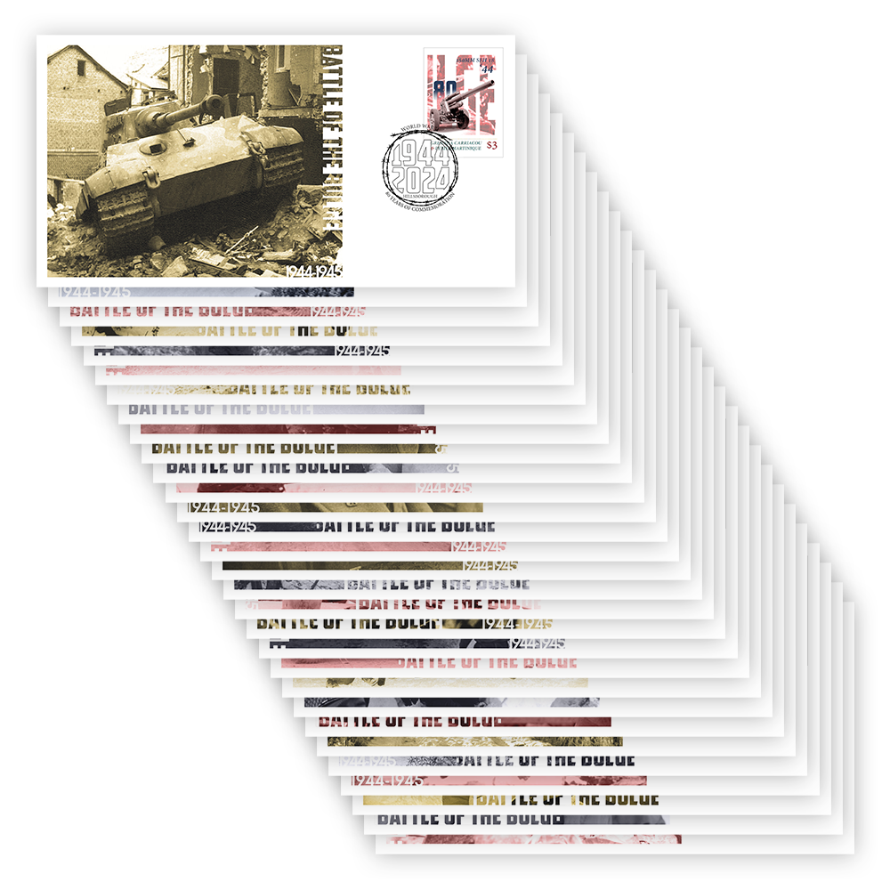 België Herdenkt: De Officiële “Slag om de Ardennen 1944” Postzegelcollectie 2024