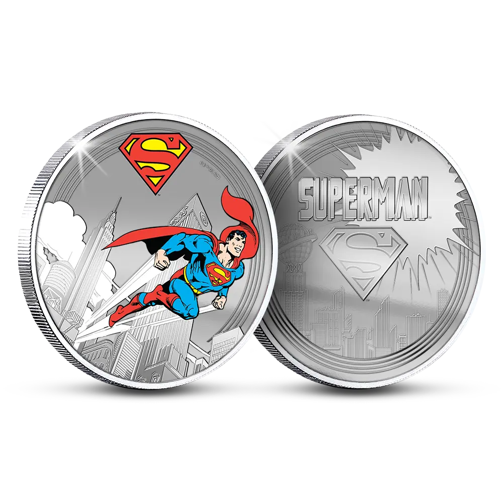 De officiële “SUPERMAN Flying Through The City” Herdenkingsuitgifte
