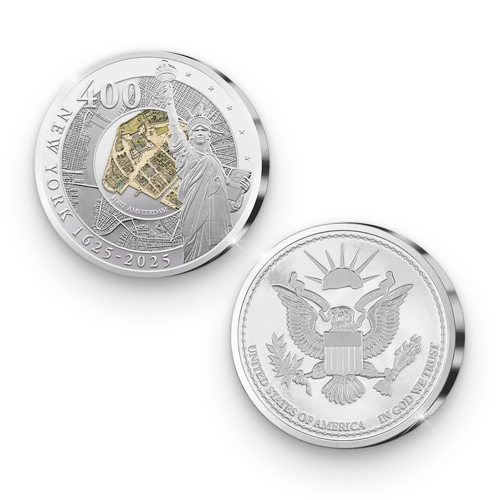 De primeurslag van de eerste Amerikaanse herdenkingsuitgifte ‘400th Anniversary of New York’