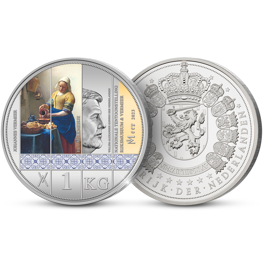 De 350 jaar Johannes Vermeer 1 Kilo Herdenkingsuitgifte ‘Het Melkmeisje’
