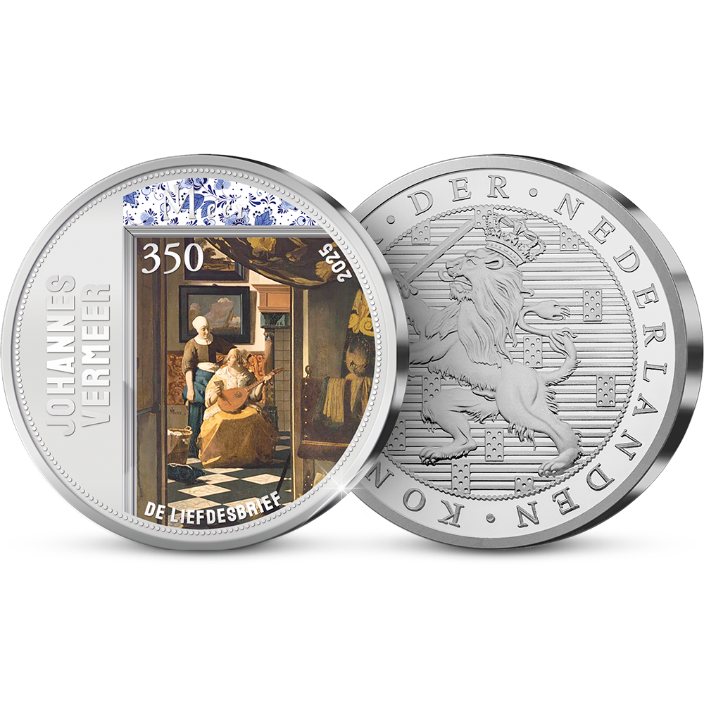 De 350 jaar Johannes Vermeer Herdenkingsuitgifte van Nederland ‘De Liefdesbrief’