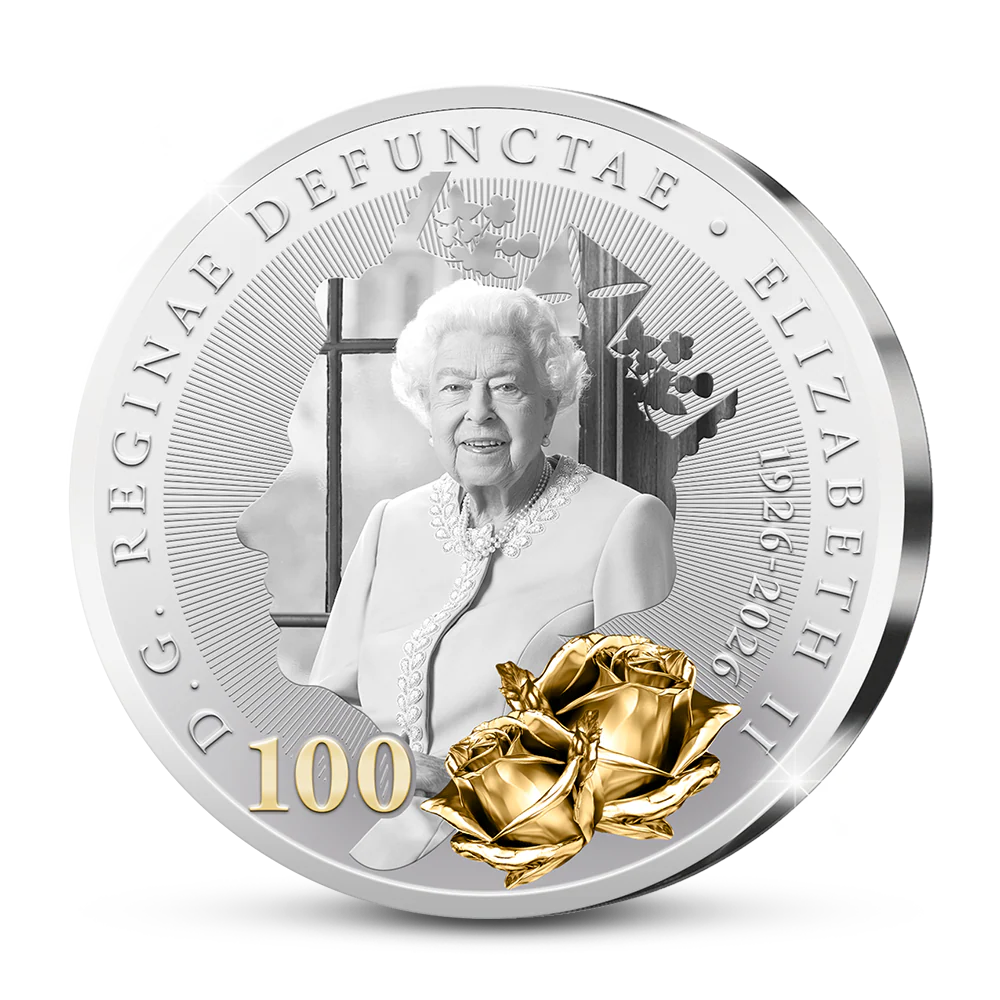 De Eerste Slag van de Engelse Herdenkingsuitgifte “Queen Elizabeth II: A Century of Majesty”