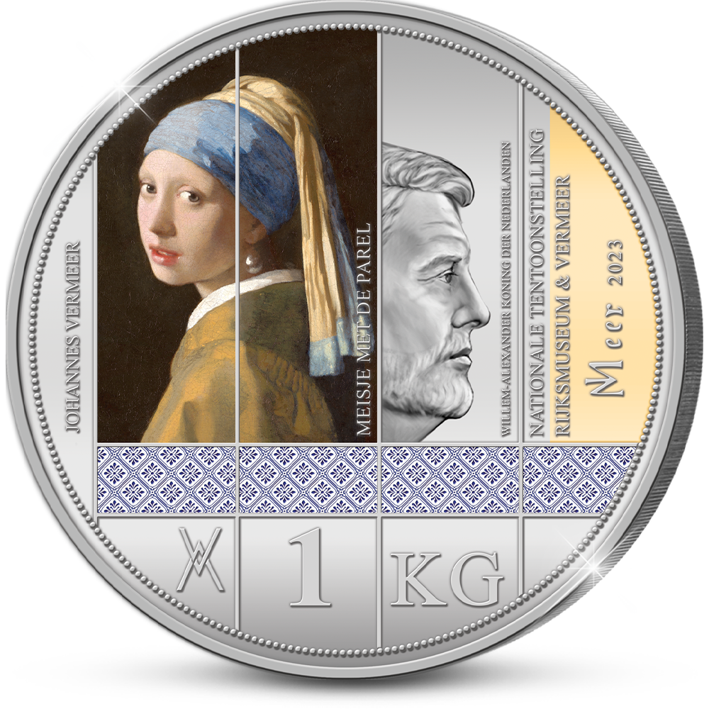De 350 jaar Johannes Vermeer 1 Kilo Herdenkingsuitgifte ‘Meisje met de Parel’