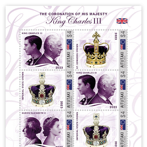 Het Officiële Postzegelvel “The Coronation of His Majesty King Charles III of the United Kingdom London Westminster Abbey, 6th May 2023”