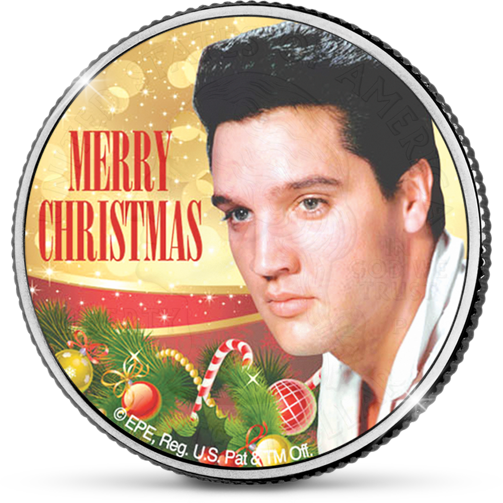 De Officiële Elvis Presley “Merry Christmas Baby 2023” Tennessee Quarter Dollar van Amerika