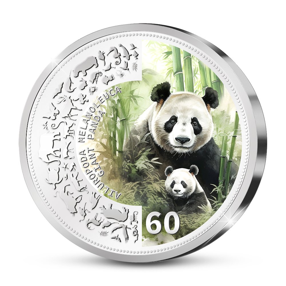 De Officiële “Panda-Mother with Child” Herdenkingsuitgifte van China - Edel Collecties